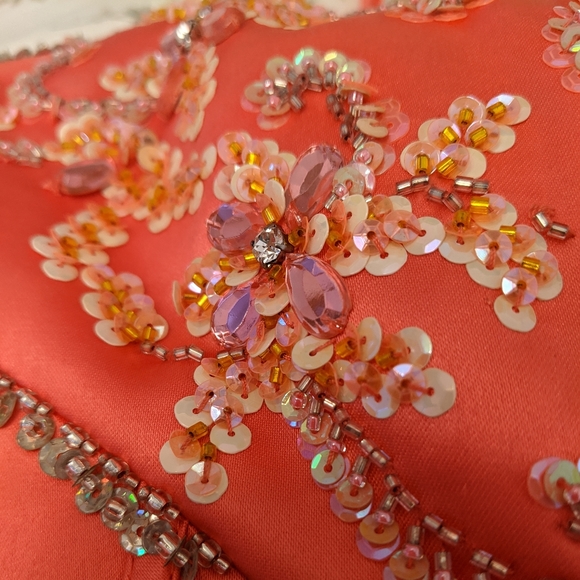 Coral Custom Prom Dress - Picture 10 of 16